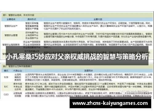小孔塞桑巧妙应对父亲权威挑战的智慧与策略分析