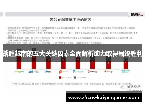 战胜越南的五大关键因素全面解析助力取得最终胜利